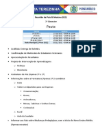 Pauta Reunião de Pais & Mestres 2021