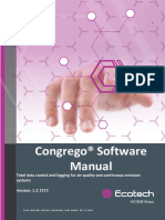 Congrego® Software Manual: Total Data Control and Logging For Air Quality and Continuous Emission Systems