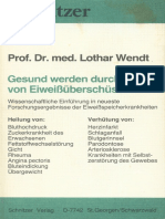 Lothar Wendt - Gesund Werden Durch Abbau Von Eiweissüberschüssen