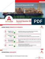 Africa Focused Independent E&P: Second Quarter 2021 Results