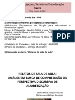 Texto - RELATOS DE SALA DE AULA - Ok