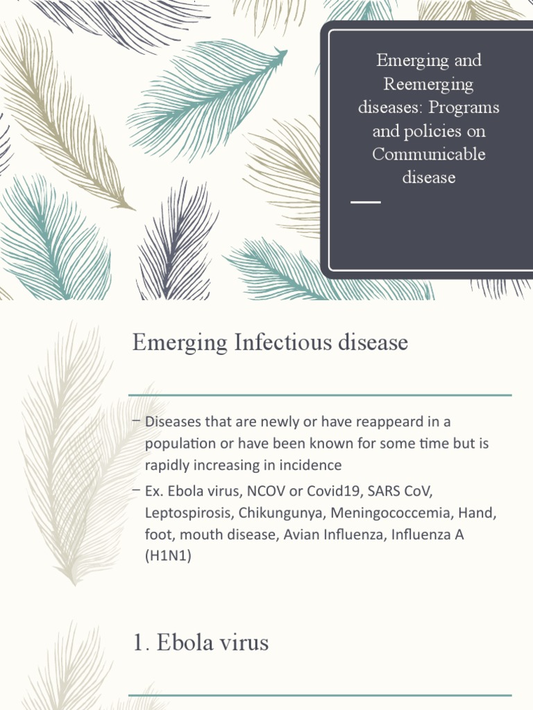 Emerging and Reemerging Diseases | PDF