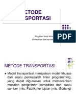 06 - Model Transportasi (Solusi Awal)