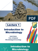 Lecture 1 Introduction of Microbiology