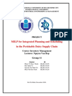 MILP For Integrated Planning and Scheduling in The Perishable Dairy Supply Chain