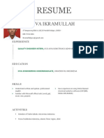 Resume: M. Jeva Ikramullah
