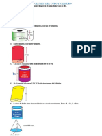 Volumen Del Cubo y Cilindro