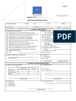 Application For Leave - Civil Service Commission 2020