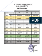 Jadwal Pas Gasal Kelas Xi