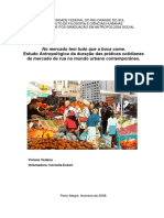 Estudo Antropológico Da Duração Das Práticas Cotidianas de Mercado de Rua No Mundo Urbano Contemporâneo