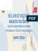 Rapat Kerja Tax Center FEB UNI45 Semarang