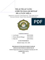 Nilai Nilai Yang Terkandung Dalam Setiap Sila Pancasila