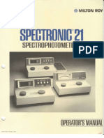 Milton Roy Spectronic 21 Manual