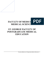 Faculty of Medicine & Medical Sciences St. George Faculty of Postgraduate Medical Education