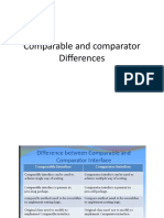 Comparable and Comparator