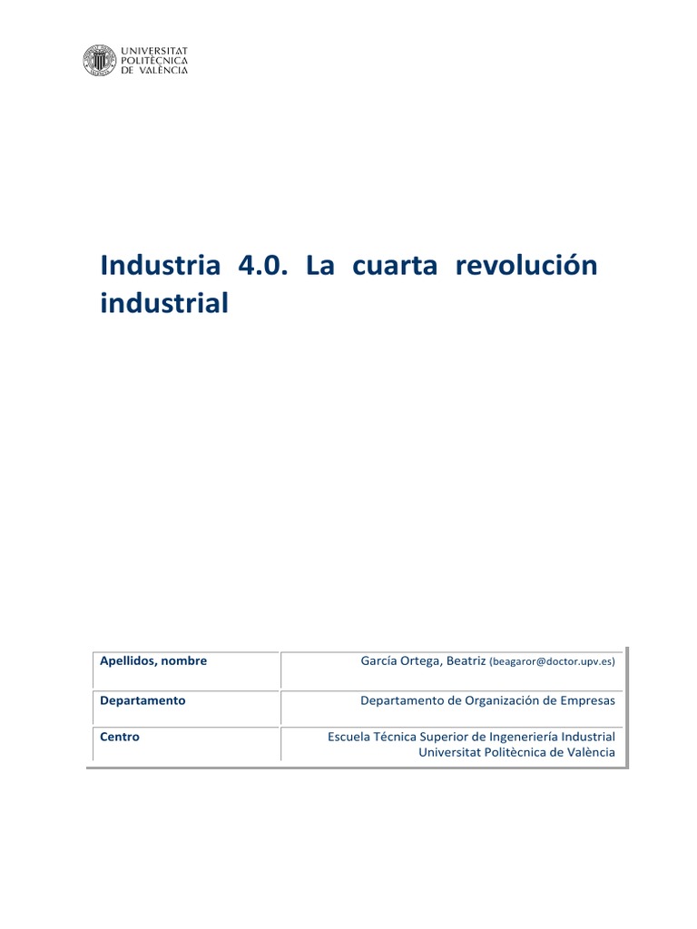 Introducción a la Industria 4.0 | PDF | Internet de las Cosas ...