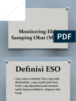 Monitoring Efek Samping Obat (MESO)