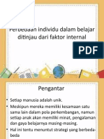 Perbedaan Individu Dalam Belajar Ditinjau Dari Faktor Internal