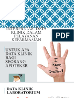 Interpretasi Data Klinik Dalam Pelayanan Kefarmasian