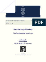 Reordering of Society. The Fundamental Social Law - Steiner, Rudolf