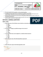 HCA Paper Exam For Python Programming