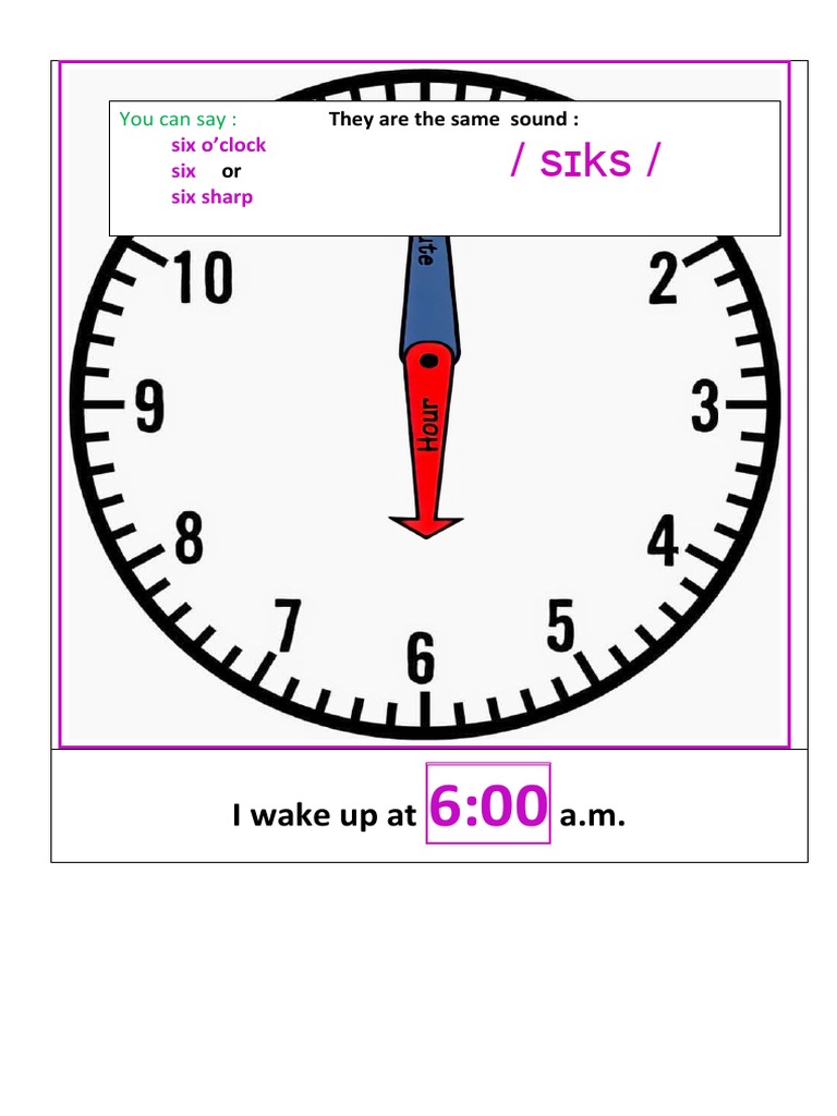 How To Use Analog Clock Watch 1 Pt3 | PDF | Language Arts & Discipline ...