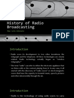 History of Radio Broadcasting: Jhun Carlo Arbotante
