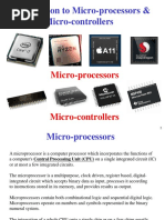 Introduction To Micro-Processors & Micro-Controllers