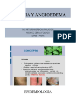 Urticaria y angioedema: causas, tipos y manifestaciones