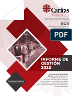 Informe de Gestión de Cáritas Venezuela 2020-2021