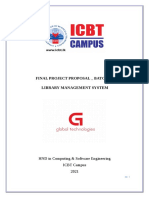 Final Project Proposal - Batch 93 Library Management System: HND in Computing & Software Engineering ICBT Campus 2021