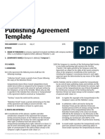 SAMPLE PUBLISHING Agreement Musical Composition UK