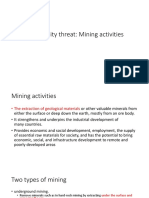 Biodiversity Threat-Mining Activities