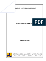 Prosedur Operasional Standar Survey Geot