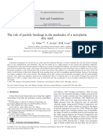 The Role of Particle Breakage in The Mechanics of A Non-Plastic Silty Sand