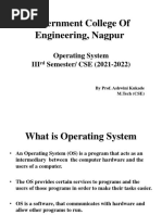 Government College of Engineering, Nagpur: Operating System III Semester/ CSE (2021-2022)