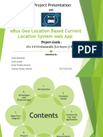 Ebus Geo Location Based Current Location System Web App: A Project Presentation On