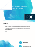 Design and Simulation of Isolation Room Ventilation