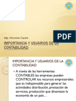 Importancia y Usuarios de La Contabilidad