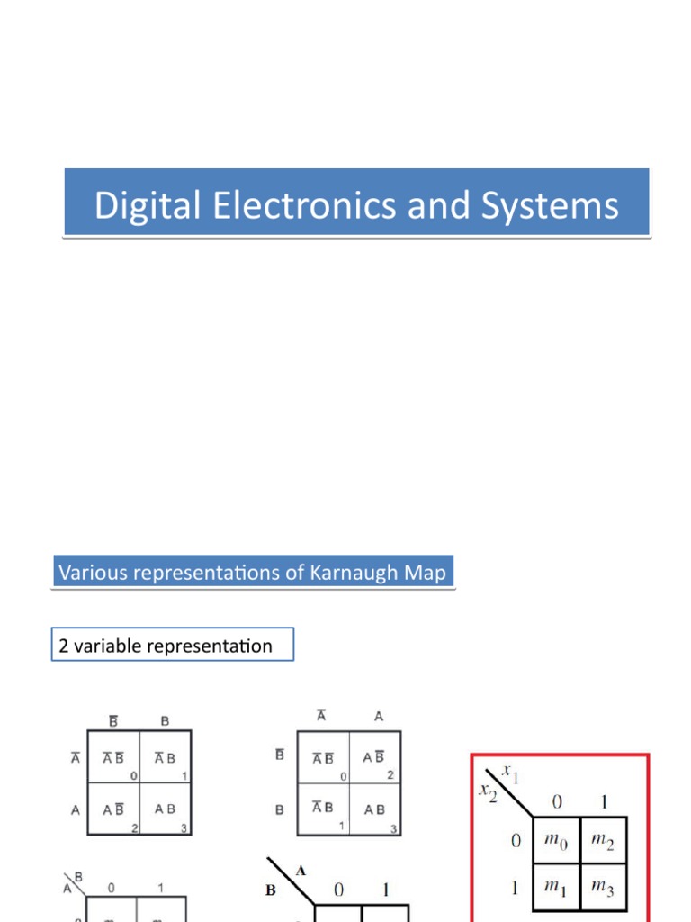 Karnaugh Map Simplification Techniques | PDF | Theory Of Computation ...