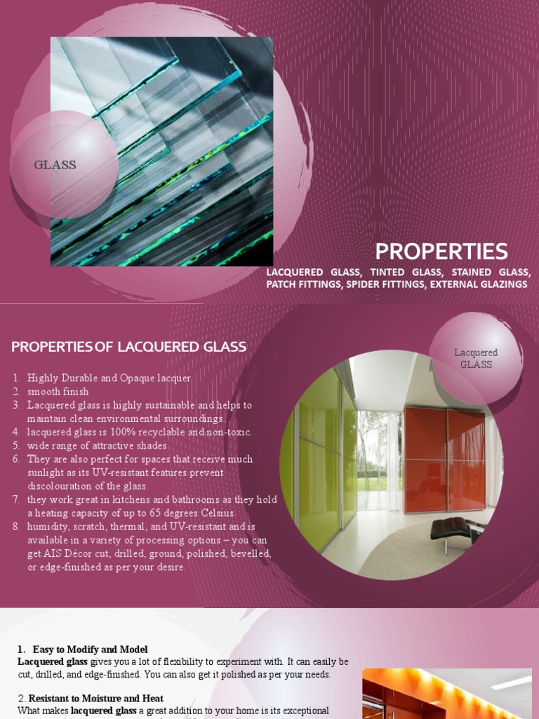 Glass Properties Final | PDF | Glasses | Building Materials