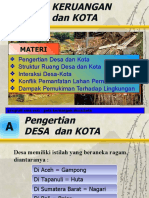 Pola Keruangan Desa Dan Kota