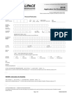 報名表 Application for Enrollment: 個人資料 Personal Particulars 甲部 Part A