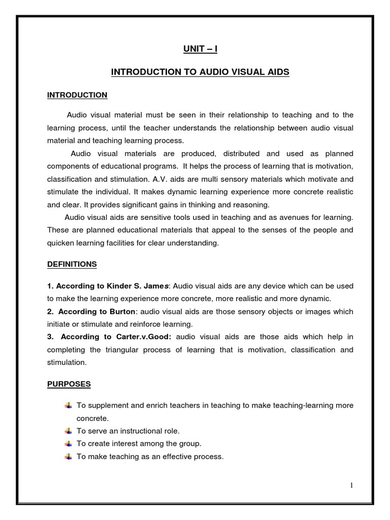 Effective Use of Audio Visual Aids | PDF | Communication