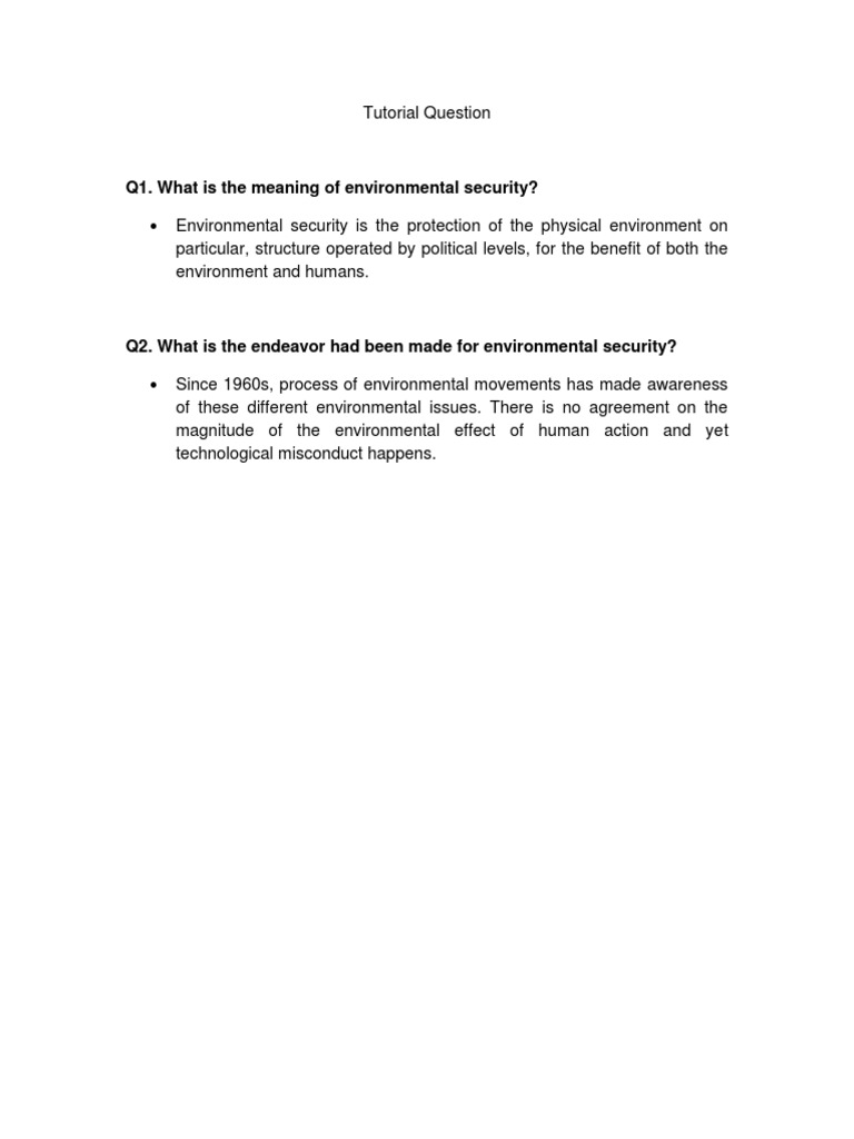 Tutorial Question | PDF