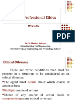 CE 306 Professional Ethics: Week#5