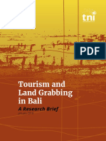 Tourism and Land Grabbing in Bali