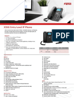 X3SG Entry Level IP Phone: Highlights