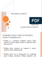 Welding Safety: Amit Gola Assistant Director (Safety)