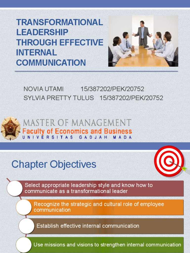 Transformational Leadership Through Effective Internal Communication ...